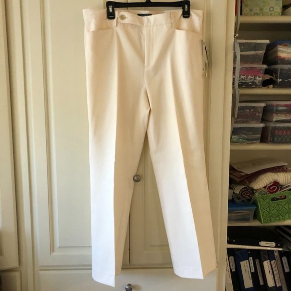 ralph lauren winter white pants